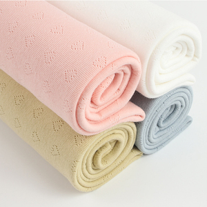 Tissu jacquard en coton peigné 100% Boran Textiles, tricot pointelle 3D, pour barboteuse bébé, t-shirt, débardeur, pyjama enfant - Product Image 1