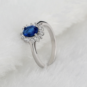 Anillos de compromiso de moissanita para mujer, alianzas de boda de diamantes cultivados en laboratorio, promesa de anillos de plata 925, joyería fina para ella - Product Image 5