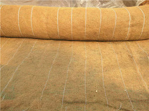 Couverture en fibre <span class=keywords><strong>de</strong></span> coco pour semis d'herbe, <span class=keywords><strong>tapis</strong></span> anti-érosion robuste pour les pentes autoroutières et la remédiation écologique - Product Image 5
