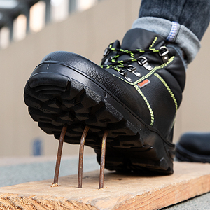 Anti-statico Anti-olio di alta forma invernale alla moda scarpe di sicurezza ribelli stivali da lavoro per gli uomini - Product Image 3