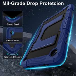 Para Samsung Galaxy Tab A9 + Soporte de silicona de plástico Hydric Heavy Duty Tablet Case con correa para el hombro - Product Image 4