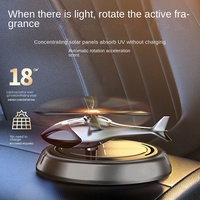 Diffuseur d'air solaire pour voiture au design moderne explosif 2025, écologique, parfumé, diffuseur d'air solaire en forme d'hélicoptère