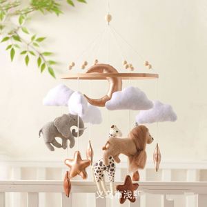 Mobile musical en bois fait main pour berceau, style bohème moderne pour bébé - Unisexe - Product Image 2