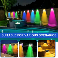 4 LEDS Solaire Clôture de Jardin Escaliers Eclairage Décoratif Extérieur IP65 Rating Landscape Solar Step Light