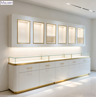 Vitrine à bijoux en verre haut de gamme Maxsen avec éclairage LED, personnalisable, pour mur et sol, pour les bijouteries de luxe