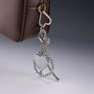 2025 túi quyến rũ tuyệt vời hay thay đổi Bow Mini Túi xách hình trái tim Gương dây khóa Tây cao bồi phong cách Pha lê Túi quyến rũ - Product Image 5
