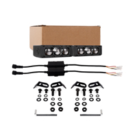 Feux de calandre LED, LED, feux de route/croisement, avec longueur de câblage et support de montage latéral, paire