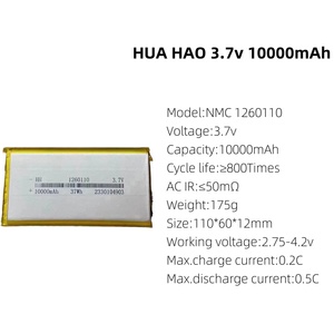 Batteries rechargeables en gros <span class=keywords><strong>RITANO</strong></span>, cellules 10Ah 10000mAh LiPo 3.7V, polymère de lithium, anode NCM pour jouets électriques - Product Image 3