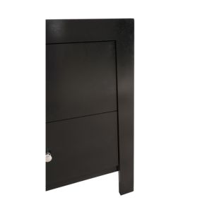 Mesita de noche Negra elegante DB, mesita de noche de hierro antigua moderna de mediados de siglo para apartamento, dormitorio, baño, uso en Hospital - Product Image 2