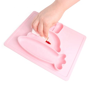 Fournitures d'alimentation en Silicone à aspiration divisée, assiettes de bol pour bébés, enfants en bas âge - Product Image 3