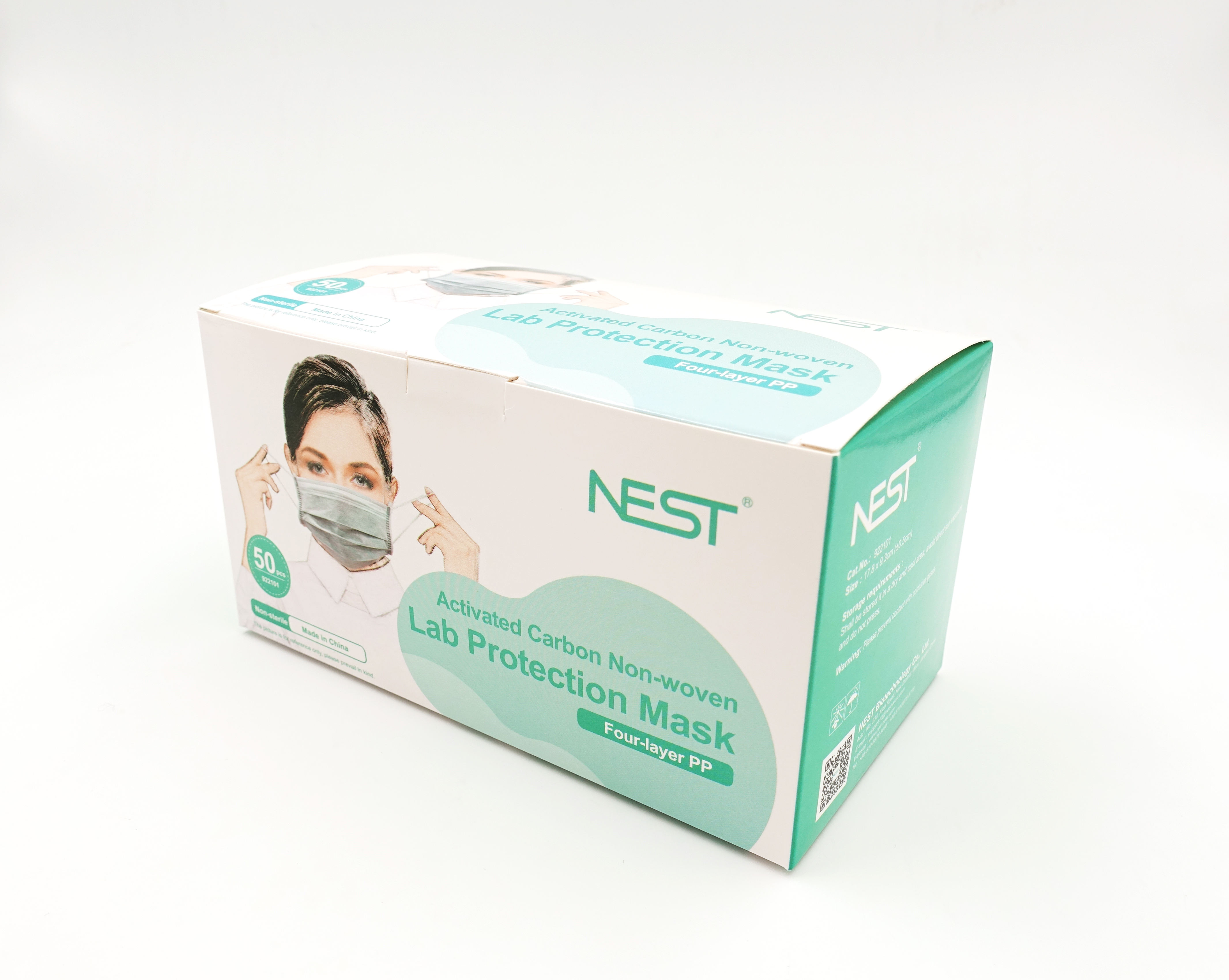 Four-layer PP acticarbon non-woven lab protection mask