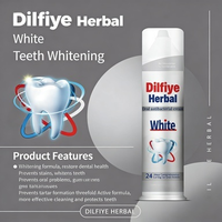 Dentifrice Herbal Dilfiye 100g Formule à base de fluor pour un nettoyage en profondeur des dents, blanchiment et haleine fraîche, usage domestique