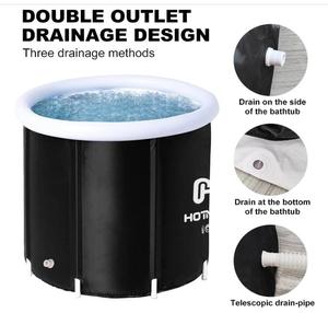 Baignoire de récupération par cryothérapie portable, durable et pliable pour adultes, en PVC gonflable, pour salle de bain - Product Image 4