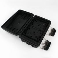 Scatola di Distribuzione in Fibra Ottica a 16 Core, 3 Ingressi 3 Uscite, Impermeabile IP65 per Esterni, Scatola di Giunzione Terminale FTTH FTTx