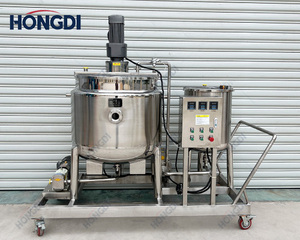 Food-grade Stainless Steel 200L Liquid Mixing tank Motor Gear for Yoghurt <b>Honey</b> Energy Drinks Featuring Heating Insulation - Product Image 5
