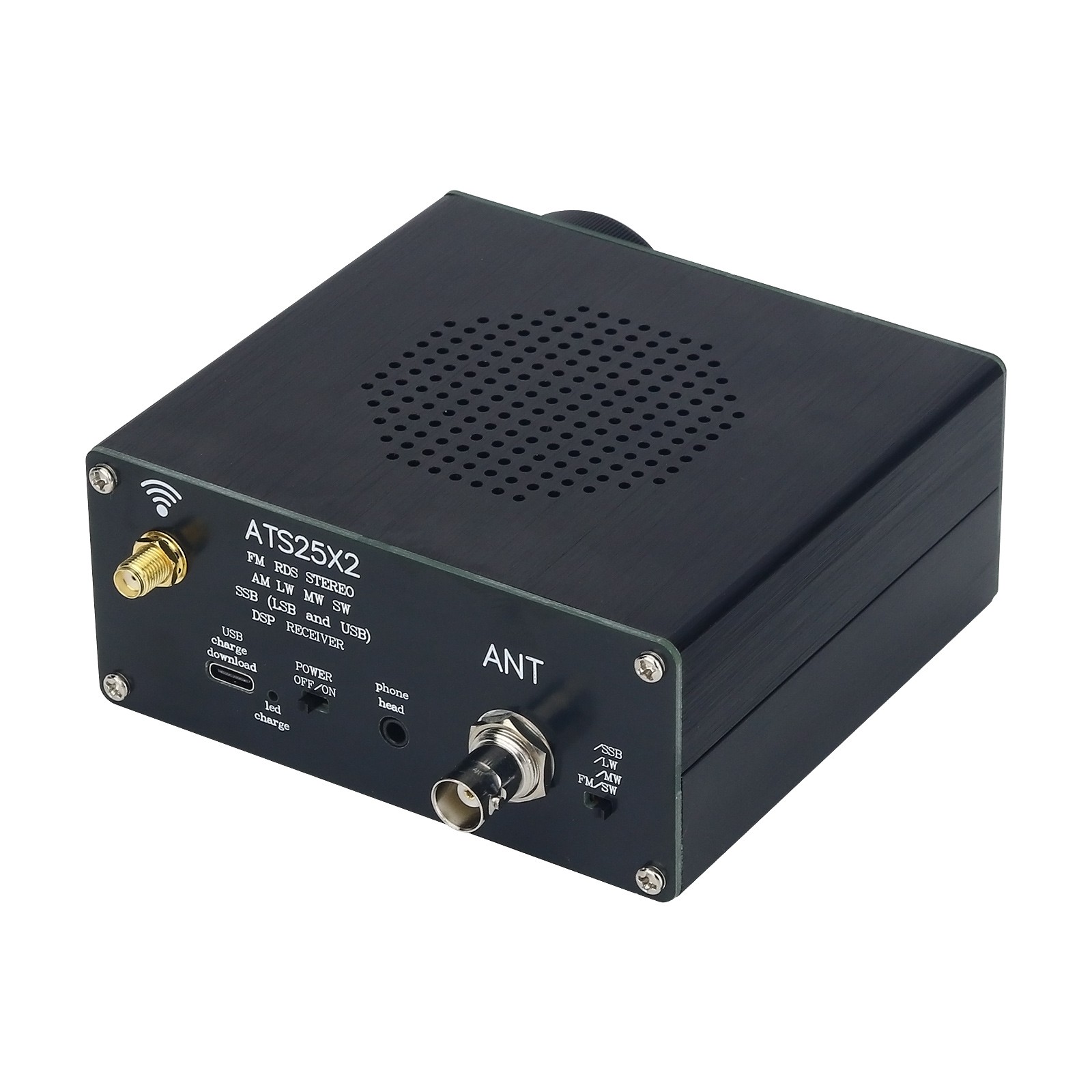 ATS25X2ラジオ受信機FM RDS AM LW MW SW SSB DSP受信機 (WIFIアンテナ