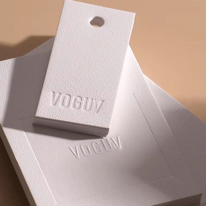 Abbigliamento personalizzato in rilievo appendere etichette con semplice modello <span class=keywords><strong>milano</strong></span>, speciale etichetta di carta indumento alla moda delle donne Swing Tag - Product Image 2