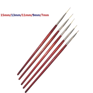 Pinceau professionnel pour nail art, dessin de fleurs et lignes, manucure, manche en plastique, fibres artificielles, liner de traçage 30g - Product Image 4