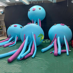 Lámpara de medusas azul personalizada inflable decorativa para decoración de escenario de fiesta - Product Image 1