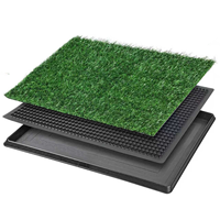 Tapis d'apprentissage de la propreté pour grands chiens et litière de type tiroir pour chiens et chats de taille moyenne/grande en matériau PP