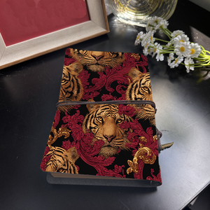 Cuaderno retro multifuncional perfecto para registros de proyectos de freelancers y <span class=keywords><strong>horarios</strong></span> diarios de trabajadores remotos con cabezas de tigre Rojas - Product Image 3