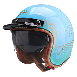 Casco Moto Jet 3/4 Aperto in ABS, Stile Retrò Vintage per Ciclomotori/Scooter, ATV, Cruiser, Bobber, Nuovo Approvato DOT - Product Image 4