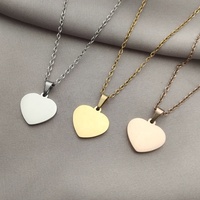 Étiquette en acier inoxydable avec logo personnalisé, pendentif rond, carré, ovale en métal gravé, plaque nominative personnalisée, accessoire de bijouterie, vente en gros