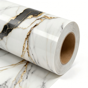 <span class=keywords><strong>Film</strong></span> de transfert thermique de haute qualité pour la décoration des meubles, des portes et des panneaux muraux, estampage à chaud doré, pressage sous vide, 130 m de long, épaisseur - Product Image 4