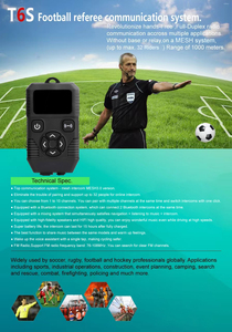 Intercom trọng tài Hệ thống thông tin liên lạc cho trọng tài thông tin liên lạc chuyên nghiệp Walkie Talkie liên lạc không dây Long Range đài phát thanh - Product Image 4