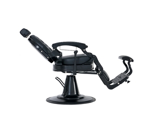 Modern Men's Oil Head Barber Chair Heavy-duty Hydraulic Pump Leather Seat Reclining Rotating Lift Folding <b>Footrest</b> For Barber - Product Image 3