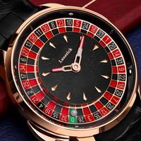 Montre mécanique automatique de luxe pour hommes, design roue de roulette, étanche, aiguilles, acier inoxydable