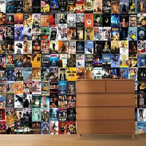 Papel Tapiz Autoadhesivo de PVC con Diseño de Collage de Películas Famosas para Pared - Product Image 3