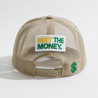 Casquette de camionneur en daim à 5 panneaux personnalisée en gros, logo brodé, patch tissé, filet, fermeture à pression, gorras, casquette de camionneur pour homme de haute qualité