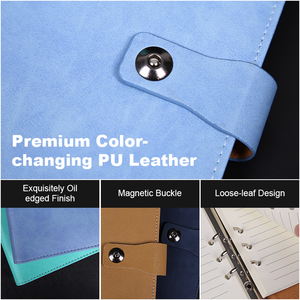 버서크 그레이 A5 노트북 레이저 각인 가능 가죽 하드커버 다이어리, 실 제본, 사무실, 학교, 비즈니스 및 기타 용도 - Product Image 5