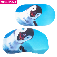 Couvre-lunettes de protection en microfibre avec impression par sublimation personnalisée, avec bande élastique pour le ski, le cyclisme et les activités de plein air