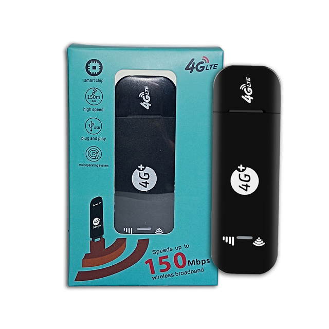 Gokodo External Antenna Support MDM9207 4G CAT4 150Mbps USB Dongle Wireless Modem with Sim Card Slot
