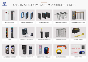 An ninh cho người đi bộ thả cánh tay mỏng phòng tập thể dục Swing cổng quay với Nhận dạng khuôn mặt cho văn phòng tập thể dục - Product Image 6
