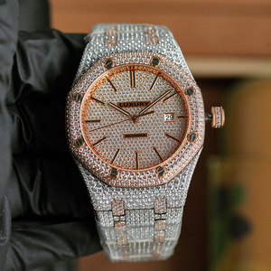 Reloj de Pulsera Mecánico Hip Hop al por Mayor con Moissanita VVS Completa, Relojes con Diamantes Iced Out para Hombre - Product Image 5