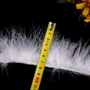10 mètres moelleux <span class=keywords><strong>plumes</strong></span> <span class=keywords><strong>de</strong></span> dinde garniture blanc ruban <span class=keywords><strong>de</strong></span> couture pour artisanat robe <span class=keywords><strong>de</strong></span> mariée Costume <span class=keywords><strong>plumes</strong></span> décoratives - Product Image 4