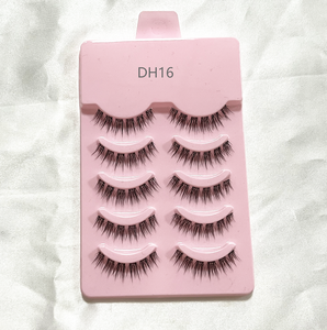 Faux cils de vison à bande complète 3D faits à la main nouveau spécial clair mince bande naturelle faux cils de <span class=keywords><strong>manga</strong></span> en soie - Product Image 3