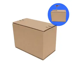 कम MOQ शिप करने के लिए तैयार कस्टम क्राफ्ट शिपिंग बॉक्स धूप का चश्मा कपड़े शिपिंग बॉक्स ज़िपर साइड पैकेजिंग मेलर मेलिंग बॉक्स