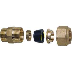 Kit de joint de mamelons mâles pour tuyau en cuivre de 12mm-raccords à raccord rapide filetage BSP BSPT Standard PN16 pression lisse pour la plomberie - Product Image 1