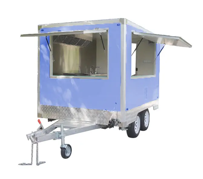 Mobile bar ice cream coffee crepe hot dog candy food trailer fiberglass Truck Mobile Van for sale