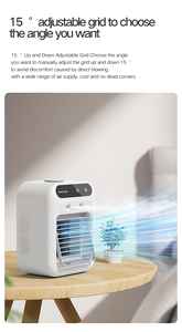 Ventilateur rafraîchisseur d'air portable 2 en 1, humidificateur et purificateur, idéal pour la maison, le bureau et le bureau à domicile - Vente flash - Product Image 2