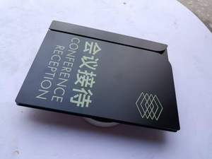 لافتة أرقام الطوابق من آر إف كيو برينت، نظام إرشاد للمباني، تصميم لافتات أكريليك مع كتابة برايل - Product Image 1