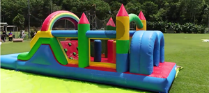 Inflatable Bouncer nhà Combo các chướng ngại vật nhà bị trả lại lâu đài với Slide thư bị trả lại khu vực, bóng Pit, trở ngại, leo lên, Blower - Product Image 3