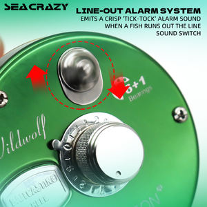 Moulinet <span class=keywords><strong>de</strong></span> pêche baitcasting rond OEM BF40 50 60 – Moulinet conventionnel parfait pour la pêche au poisson-chat, au saumon, au bar, la pêche à la traîne en eau salée - Product Image 6