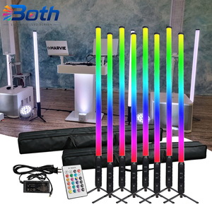 8pcs with 2 bags RGBWA 5in1 Pixel <b>Tube</b> Light 360 Degree Rechargeable Wireless DMX IP65 Outdoor Event Light - Product Image 1