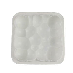 Cloud Pattern Mousse Silicone Cake Mold 200x200x55mm Baking Mold For French Pastry Bubble Fondant - Product Image 4