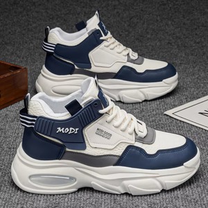 Chaussures pour hommes Nouvelle Collection Baskets de sport montantes respirantes pour jeunes, tendance, polyvalentes, rehaussantes, style décontracté pour la marche - Product Image 4